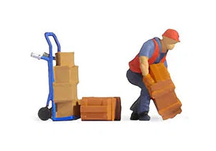 Warehouse Worker (Loading) Tiny Scenes Set