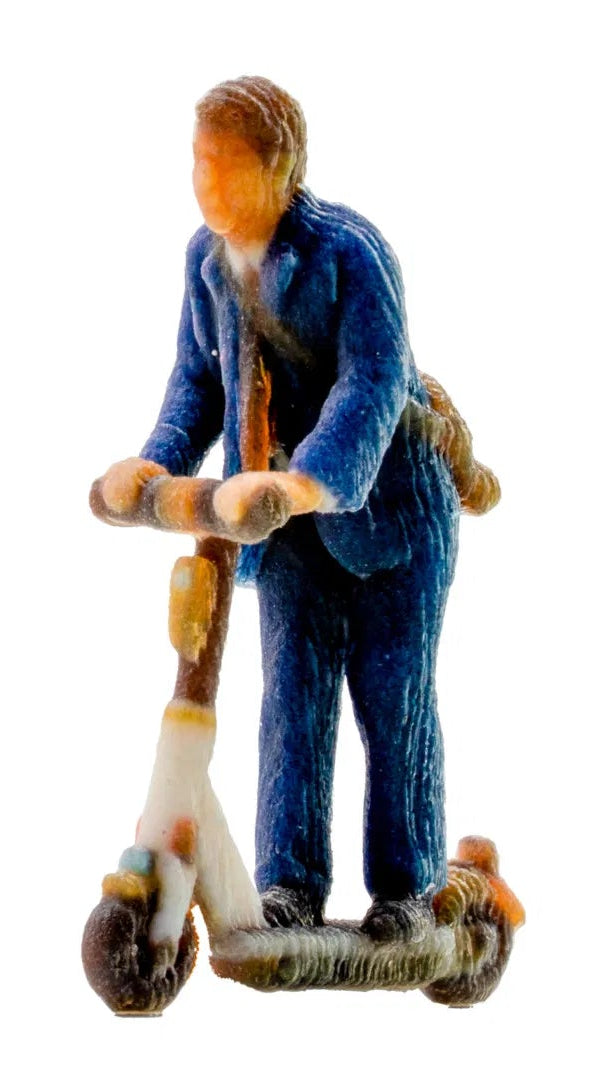 N10607 Man on E-Scooter 3D Master Figure