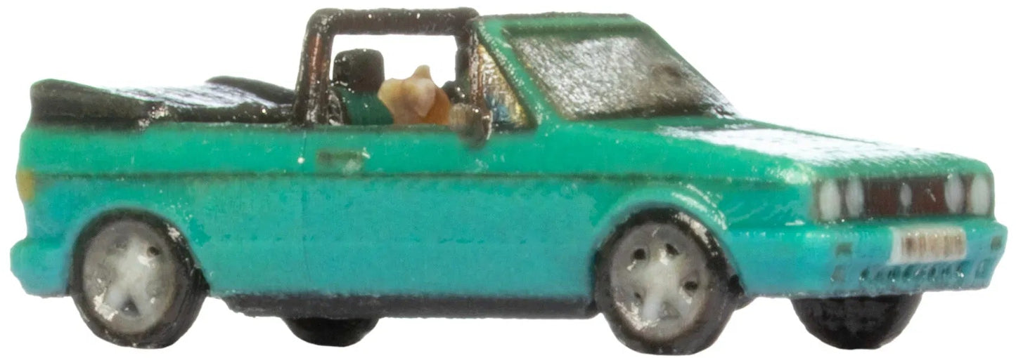 N37612 VW Golf 1 Cabriolet Turquoise 3D Master Vehicle