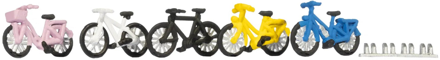 N15895 Bicycles (5) Figure Set - HO/OO Scale