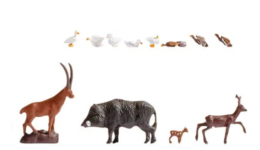 N16053 Wild Animals (45) Mega Economy Figure Set