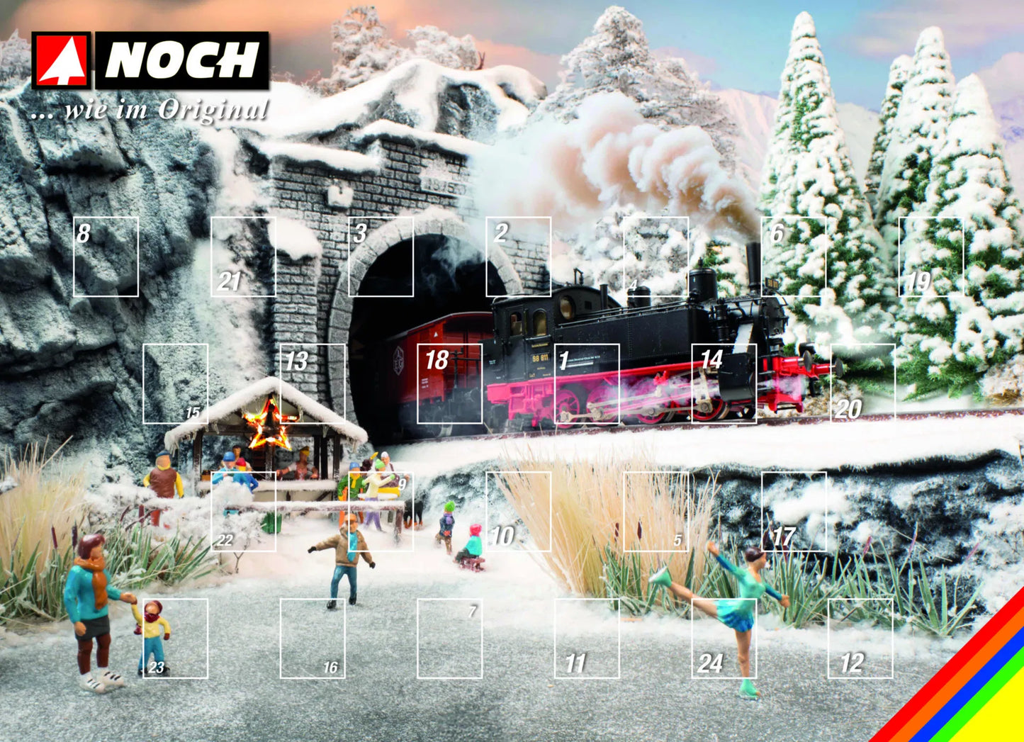 N15999 NOCH Figures Advent Calendar - HO/OO Scale