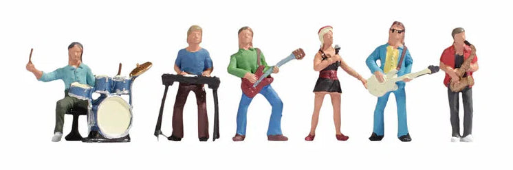 N15839 Rock Band (6) and Accessories Figure Set