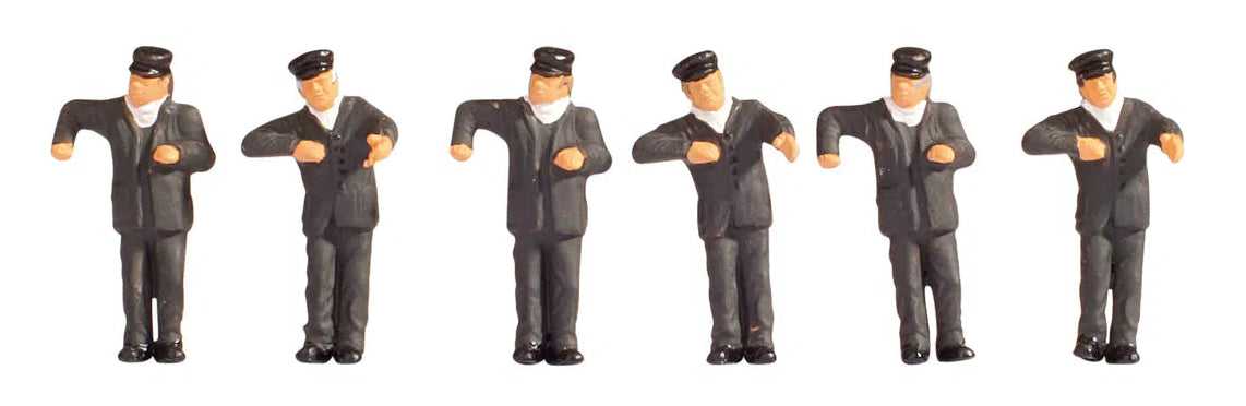 Steam Locomotive Drivers (6) Figure Set
