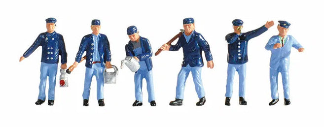 Locomotive Drivers (3) and Shunters (3) Figure Set