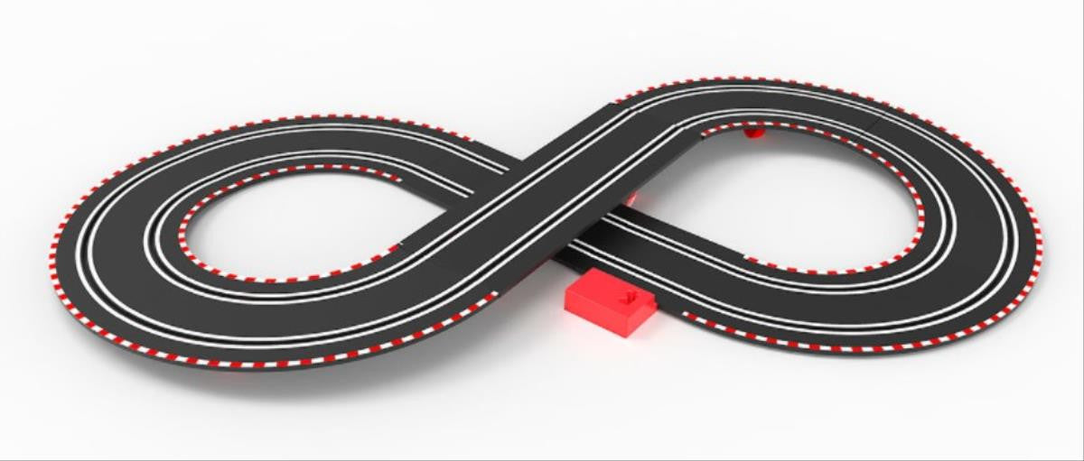 Compact 1:43 Formula Challenge 2.3m Race Set