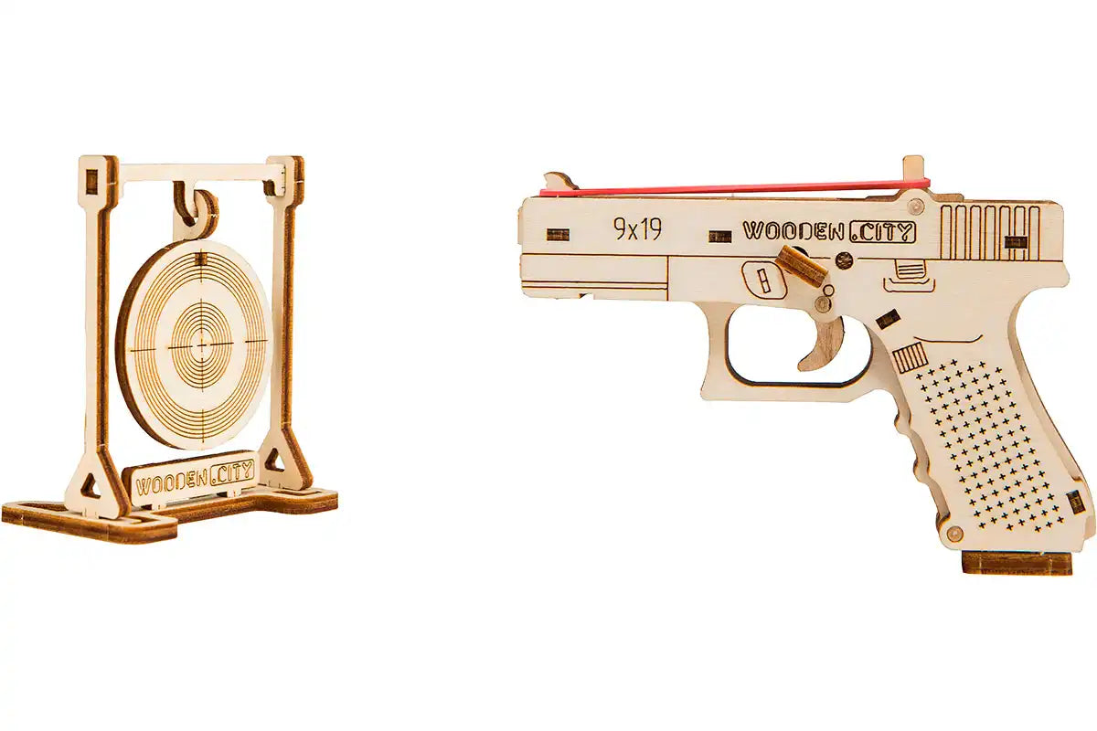 3D Wooden Gun Puzzle – The Guardian GLK-19