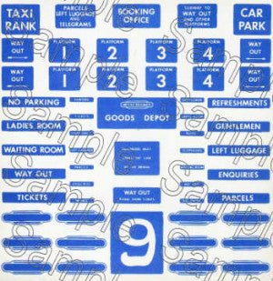 O Gauge BR (Scottish Region) Station Signs