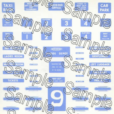 OO Gauge BR (Scottish Region) Station Signs