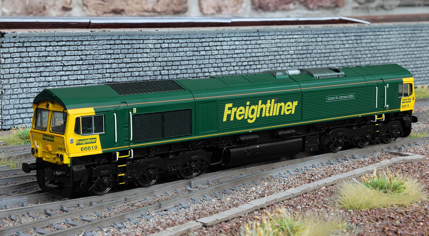 Freightliner Class 66 Derek W Johnson MBE 66619 Diesel Locomotive