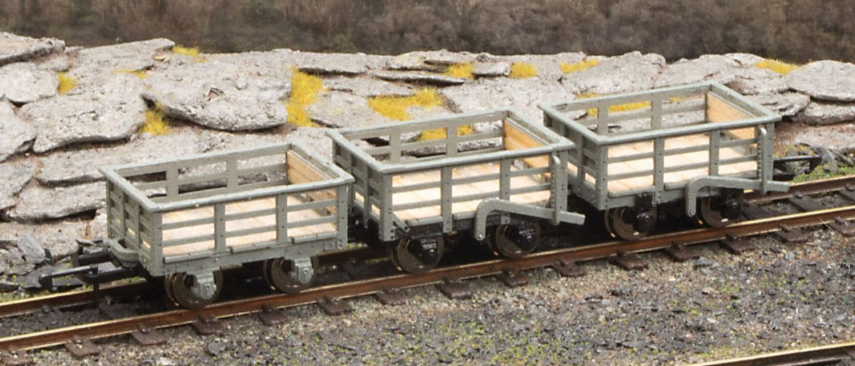 O-16.5 (NG7) Slate Wagons (3) Lasercut Kit