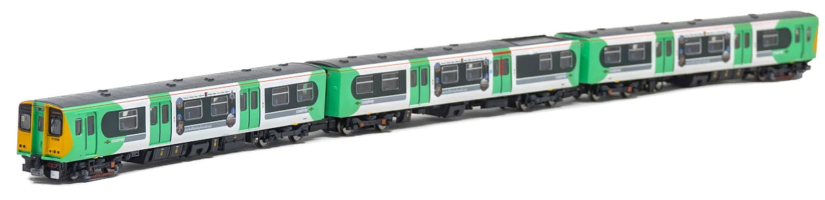 RT-N-313-341DC Class 313204 Southern Rail Livery White & Green 3 Car EMU Set