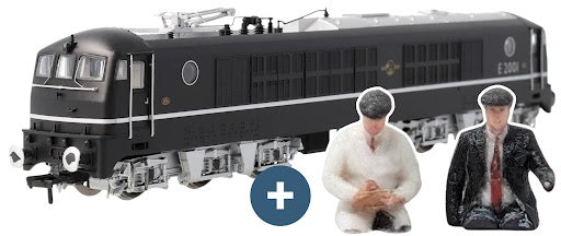 BR Class 80 E2001 (Rebuilt 18100 Gas Turbine) Electric Locomotive BR Black (Late Crest) with Full Colour Crew