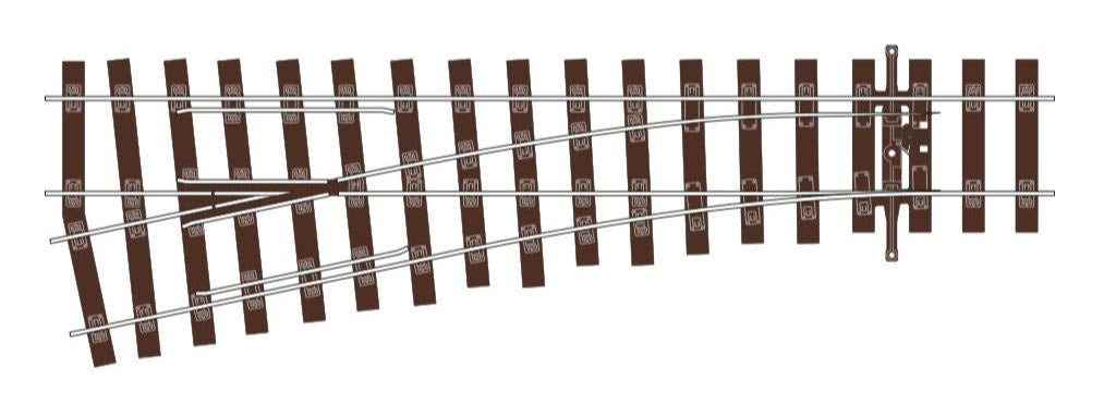 Code 75 - Unifrog Streamline Bullhead Small Radius Turnout - Left Hand