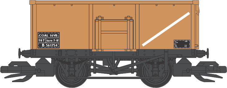 BR 16t Mineral Wagon Coal 16VB fitted