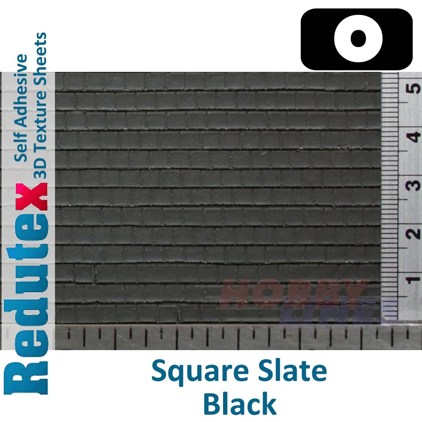 Arabic Square Slate Terracotta O/1:43 Self Adhesive 3D Textured Sheet