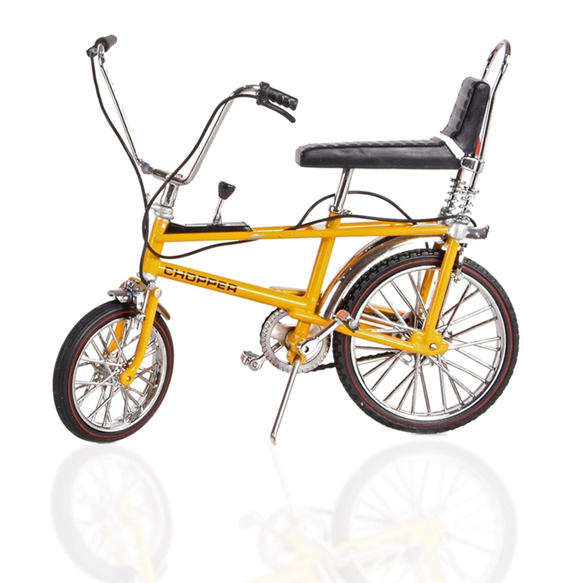 yellow chopper bike