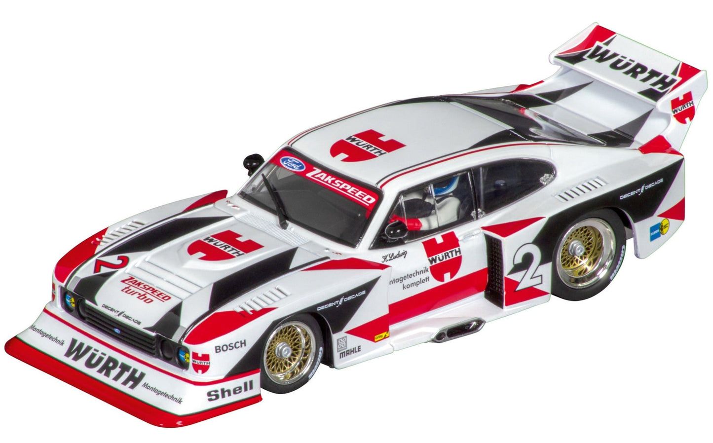 Digital 132 Ford Capri Zakspeed Turbo "Würth-Zakspeed-Team, No.2"