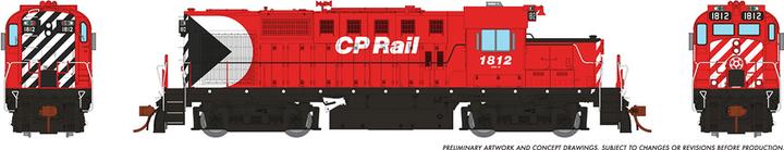 HO RS-18u: CP Rail w/Multimark #1832 Diesel Locomotive
