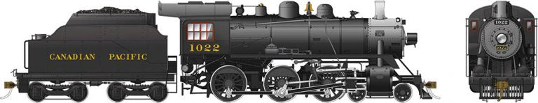602503 HO D10h 4-6-0: CPR #1022 - DCC Sound