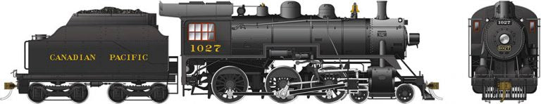 602504 HO D10h 4-6-0: CPR #1027 - DCC Sound