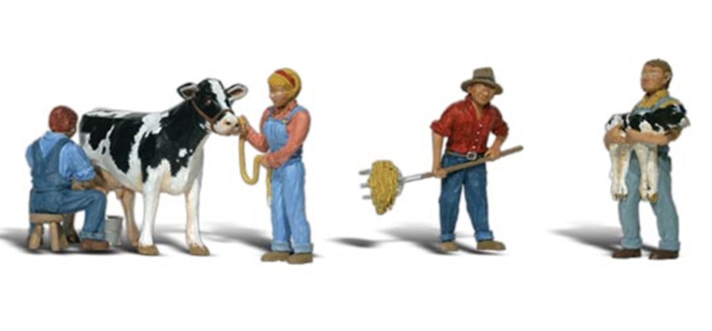 Scenic Accents - Dairy Farmers - HO Scale