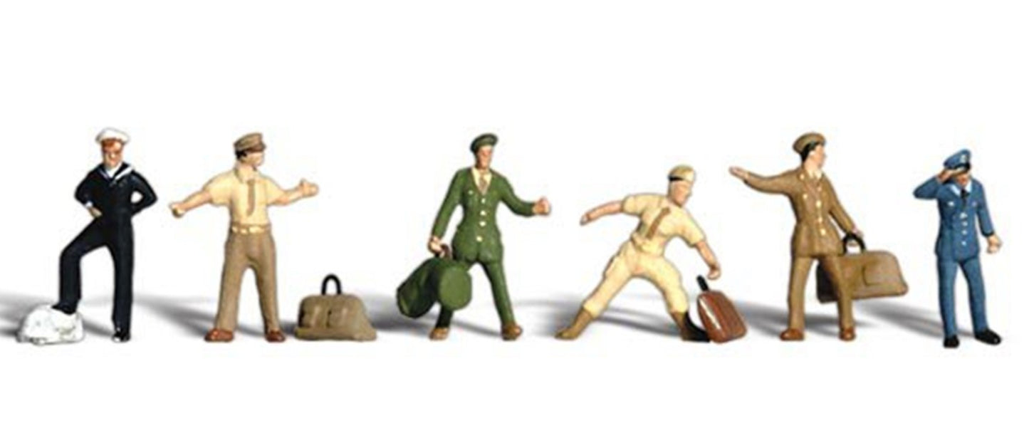 Scenic Accents - Uniformed Travelers - HO Scale