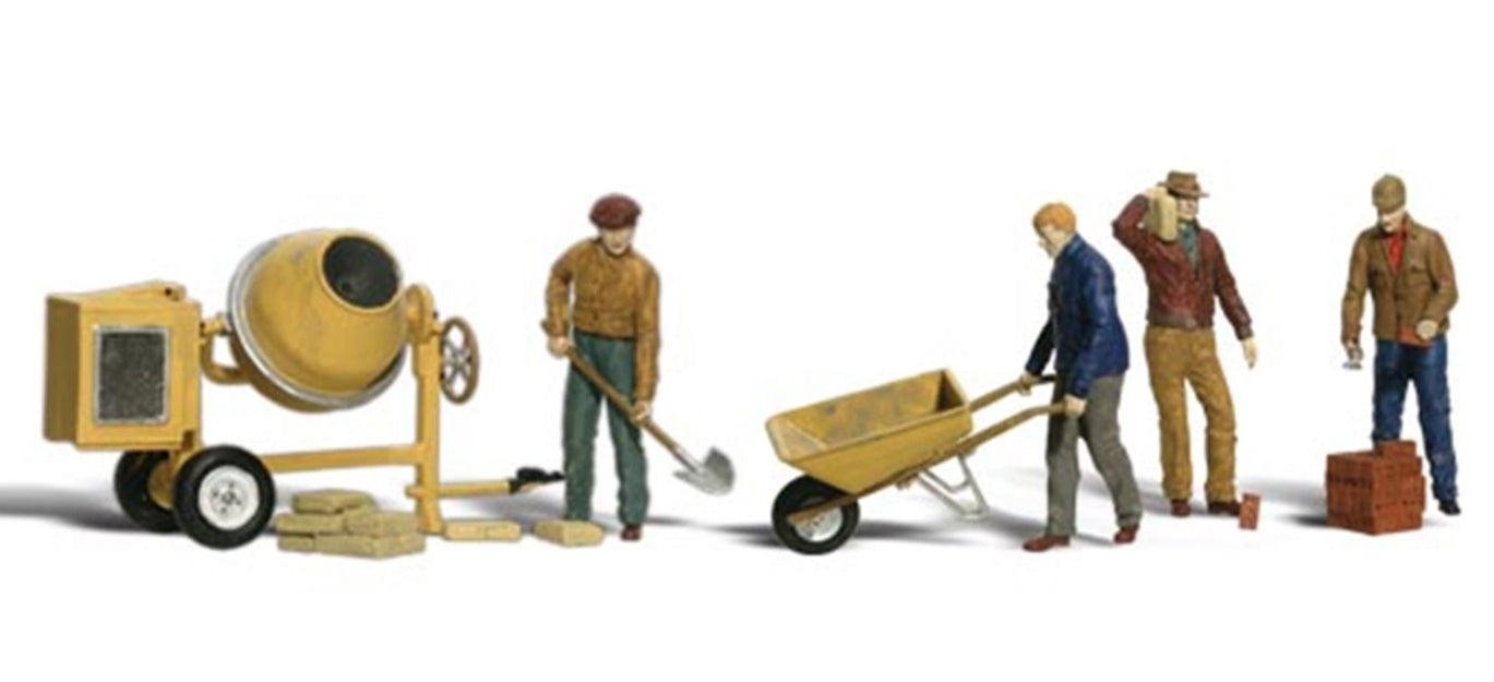 Scenic Accents - Masonry Workers - HO Scale
