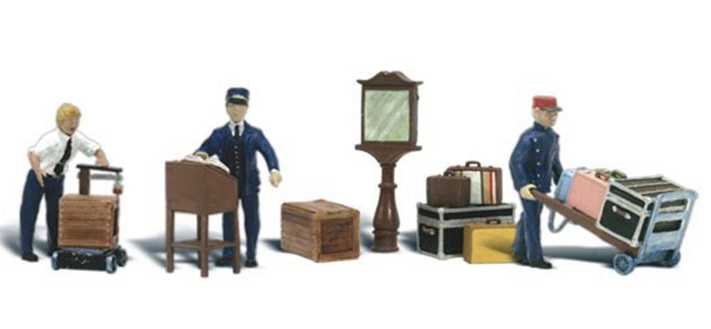Depot Workers and Accessories - HO Scale