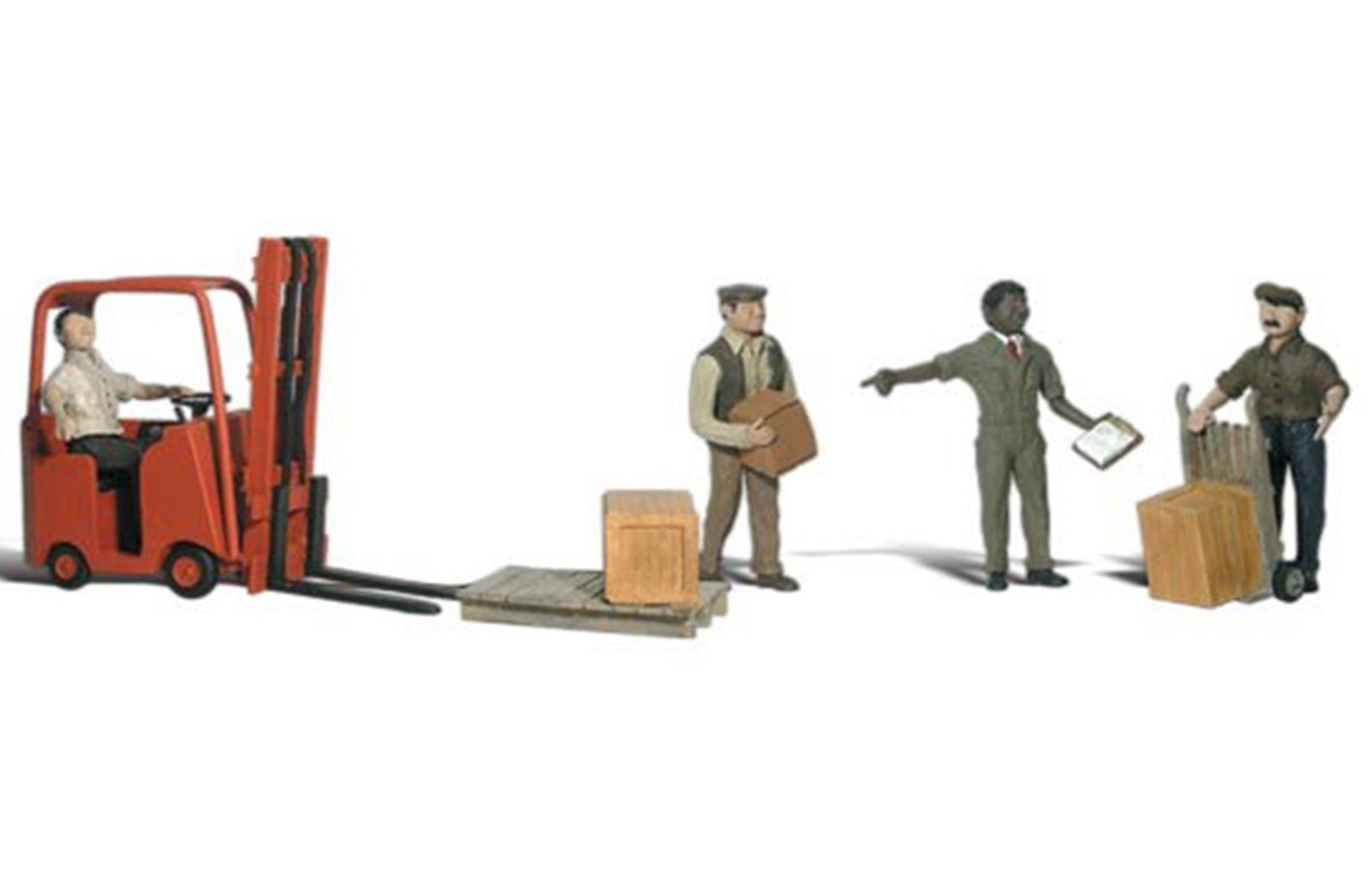 Workers and Forklift