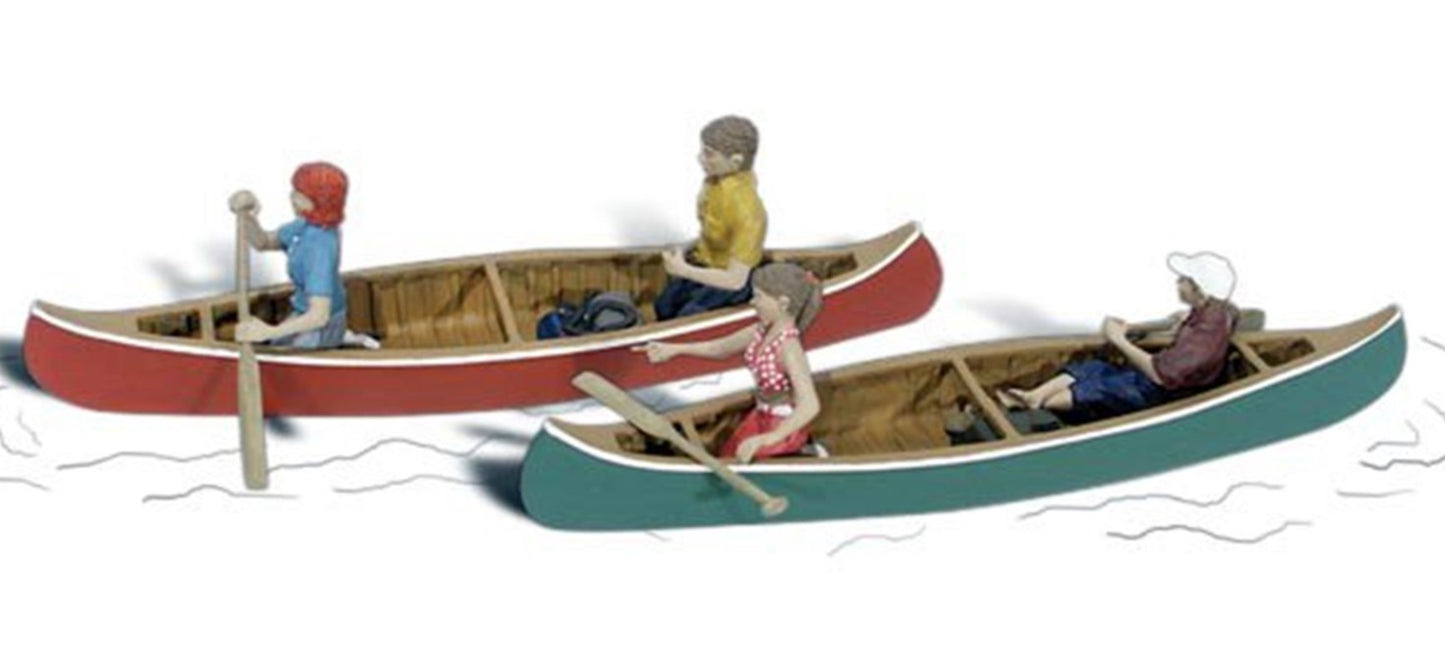 Canoers - HO Scale