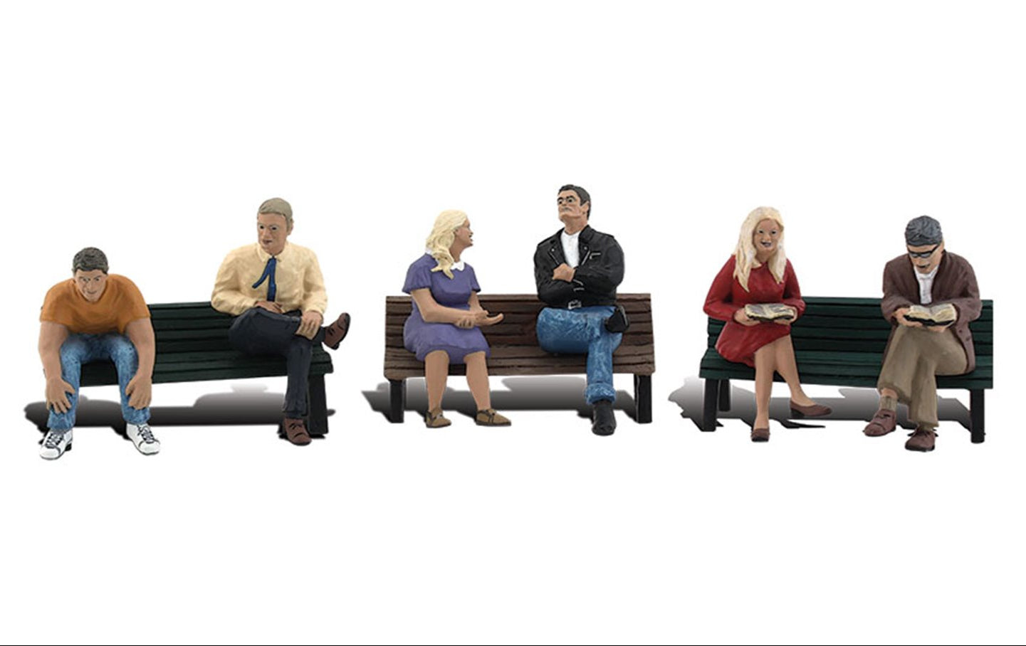 Scenic Accents - People on Benches - HO Scale