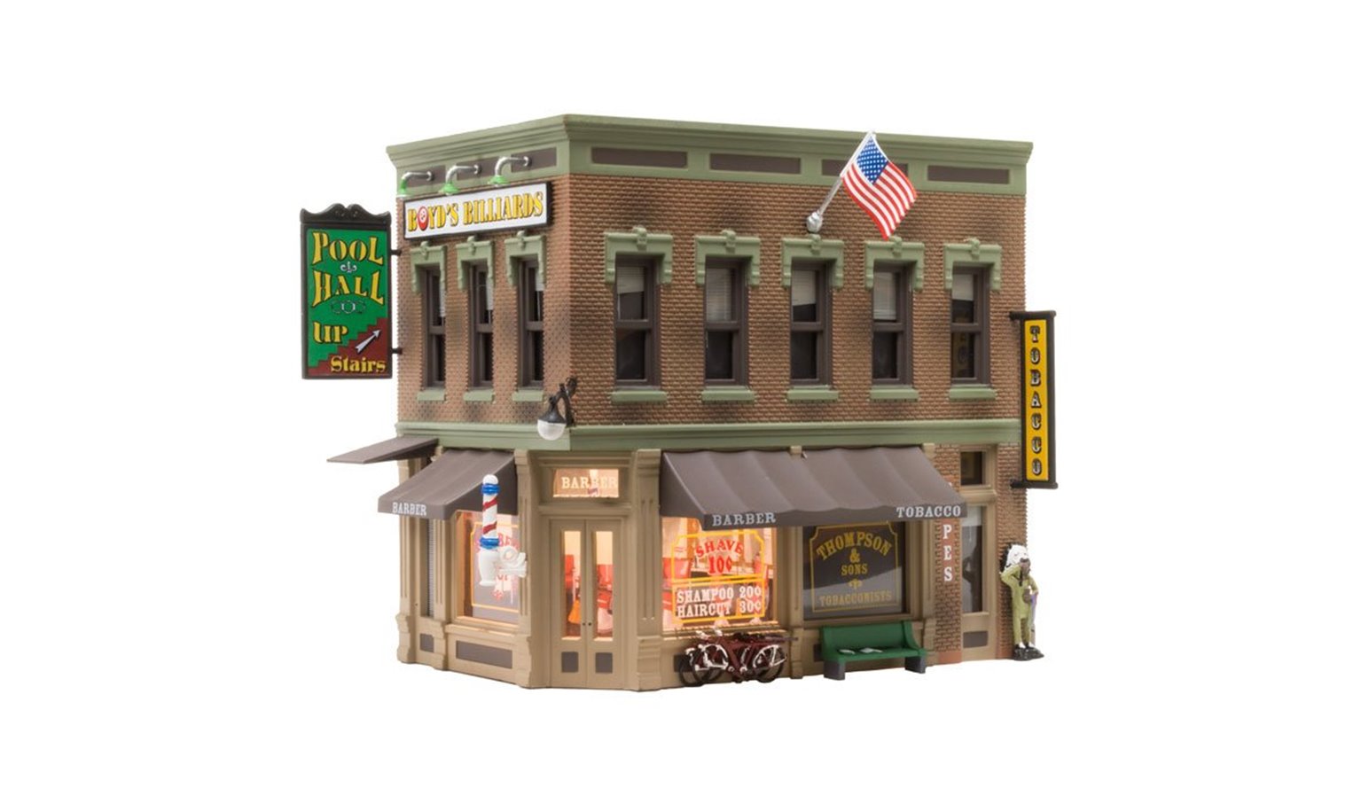 Woodland Scenics N B/U Corner Emporium – Negozio 3 In 1 In Scala N Per Diorami E Plastici