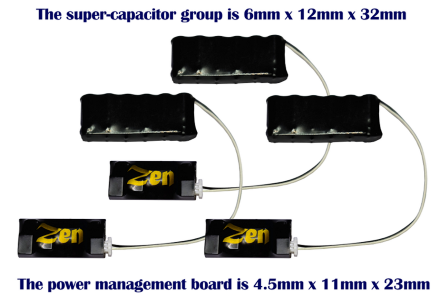 Zen 3-Wire Super High-Power Stay Alive for Zen Black & Blue+ Decoders (3 Pack)