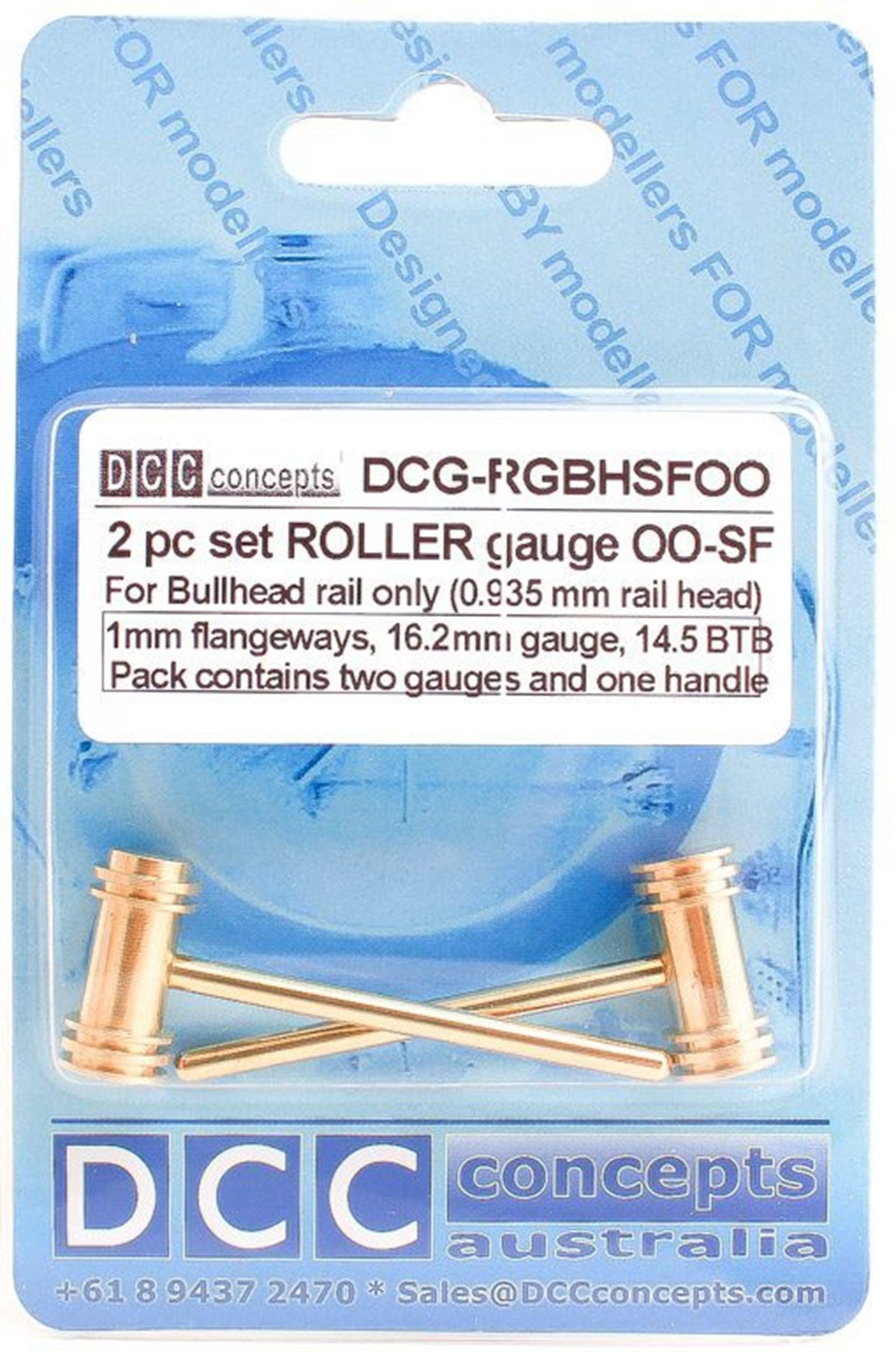 Roller Gauge (w/handle) OO/HO (Special Fine) 16.2mm BH (2 Pack)