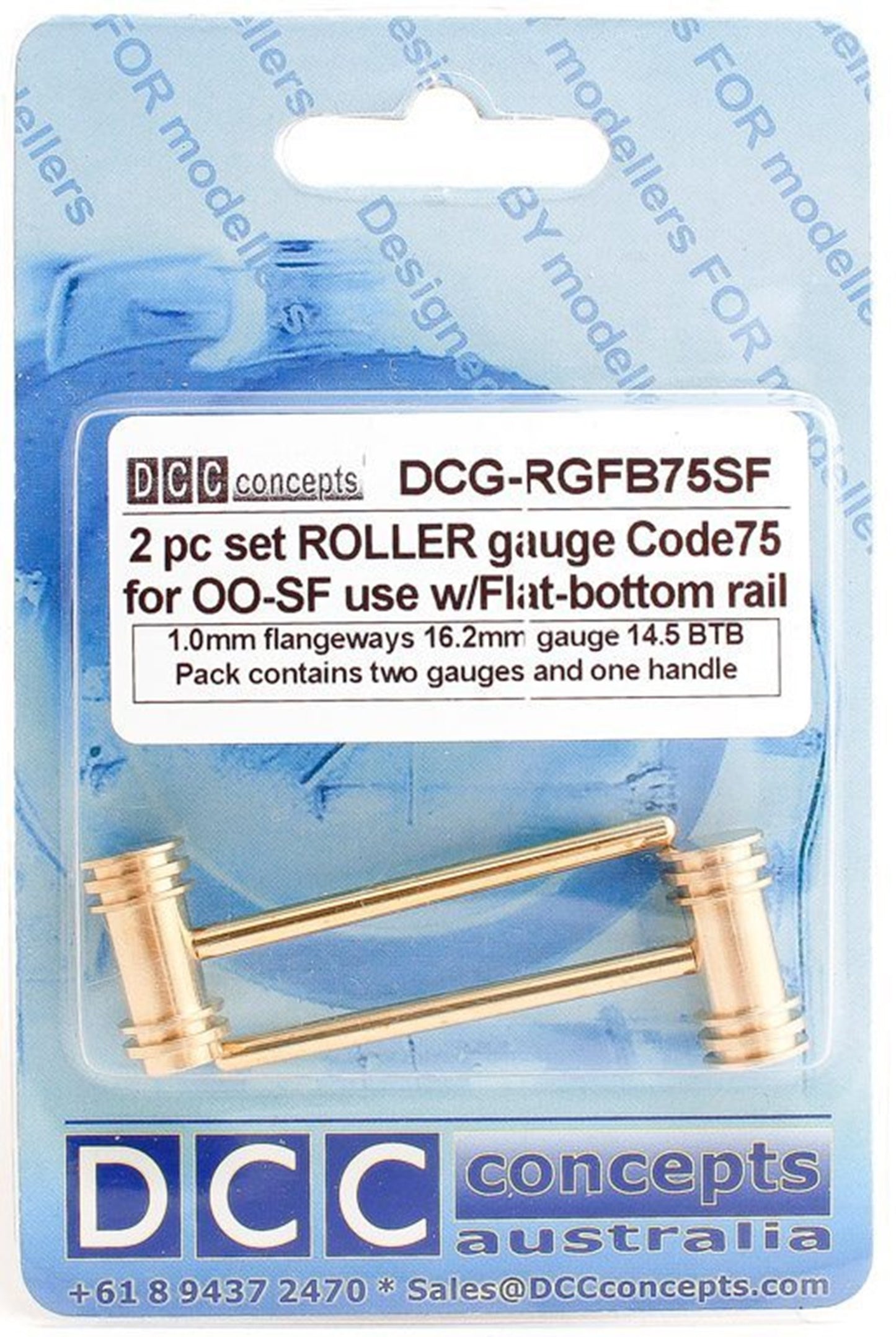 Roller Gauge (w/handle) OO/HO (Special Fine) 16.2mm FB (2 Pack)