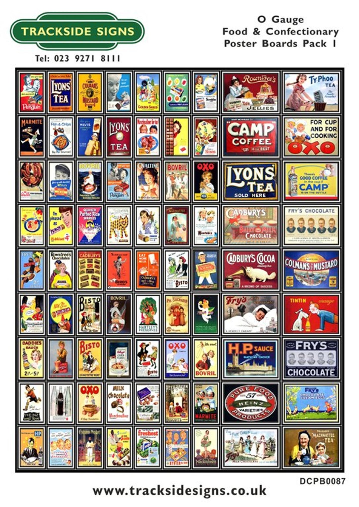 Die Cut Food & Confectionary Poster Boards