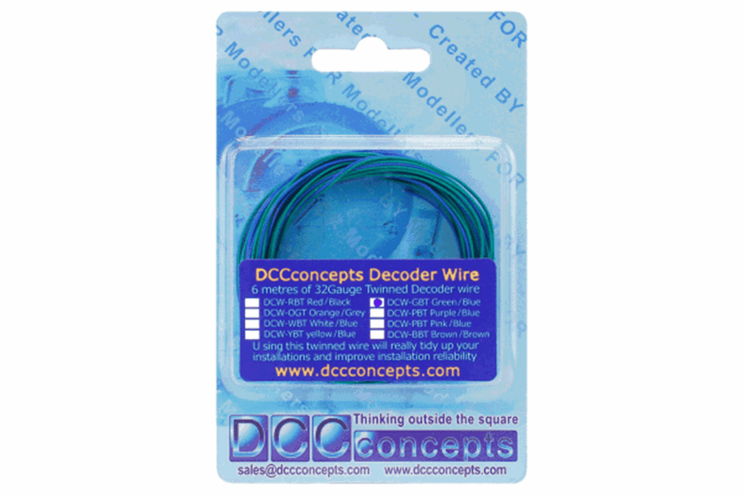 TWIN Wire Decoder Stranded 6m (32g) Green/Blue