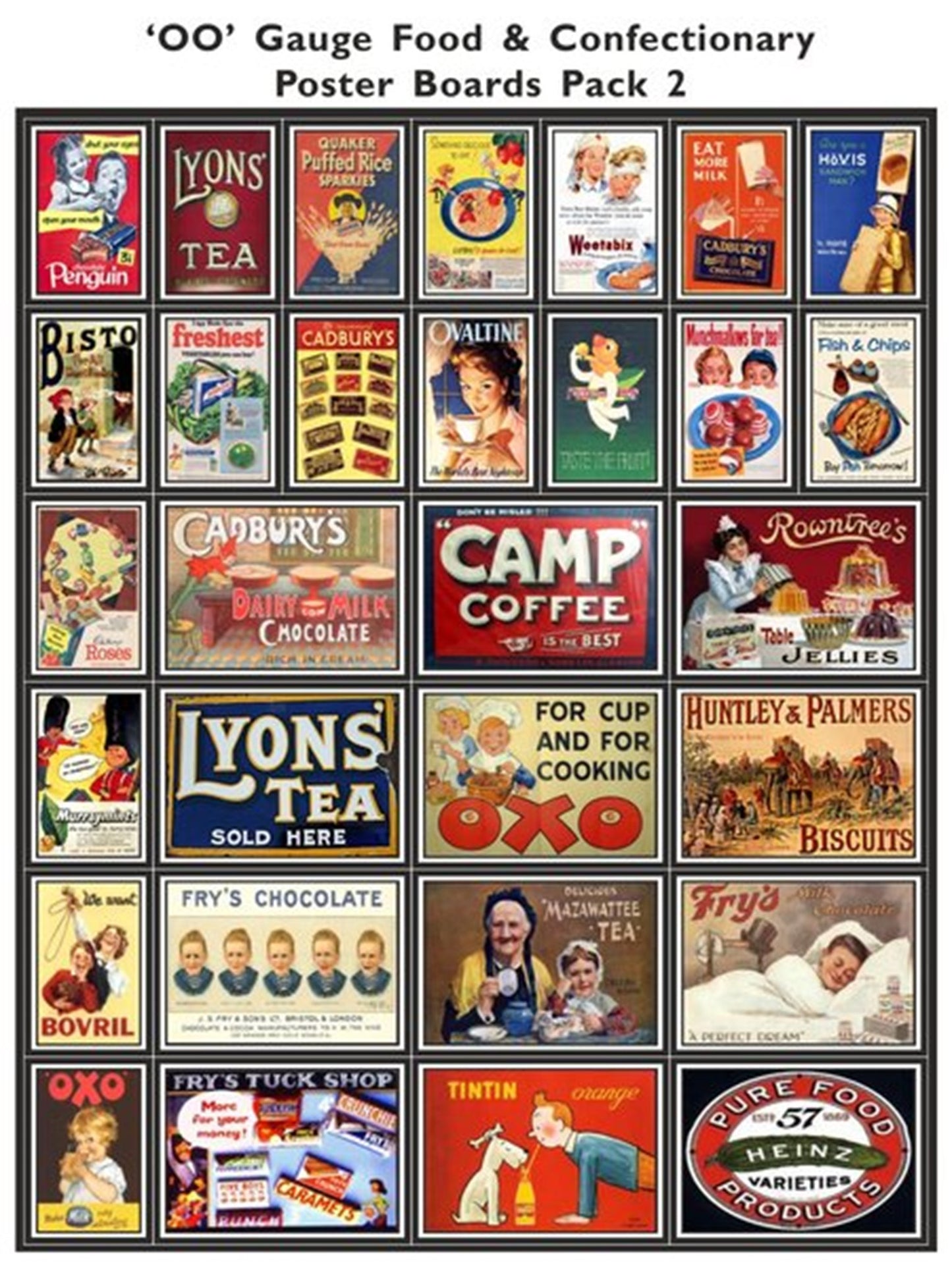 Food & Confectionary Poster Boards Pack 2