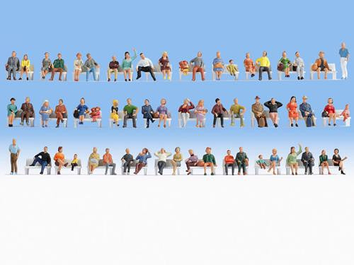 TT:120 Gauge Sitting People (60) Mega Economy Figure Set