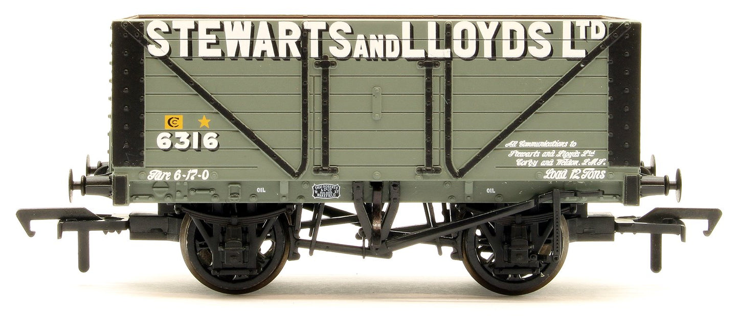 8 Plank Fixed End Wagon Fixed 'Stewart & Lloyds Ltd'
