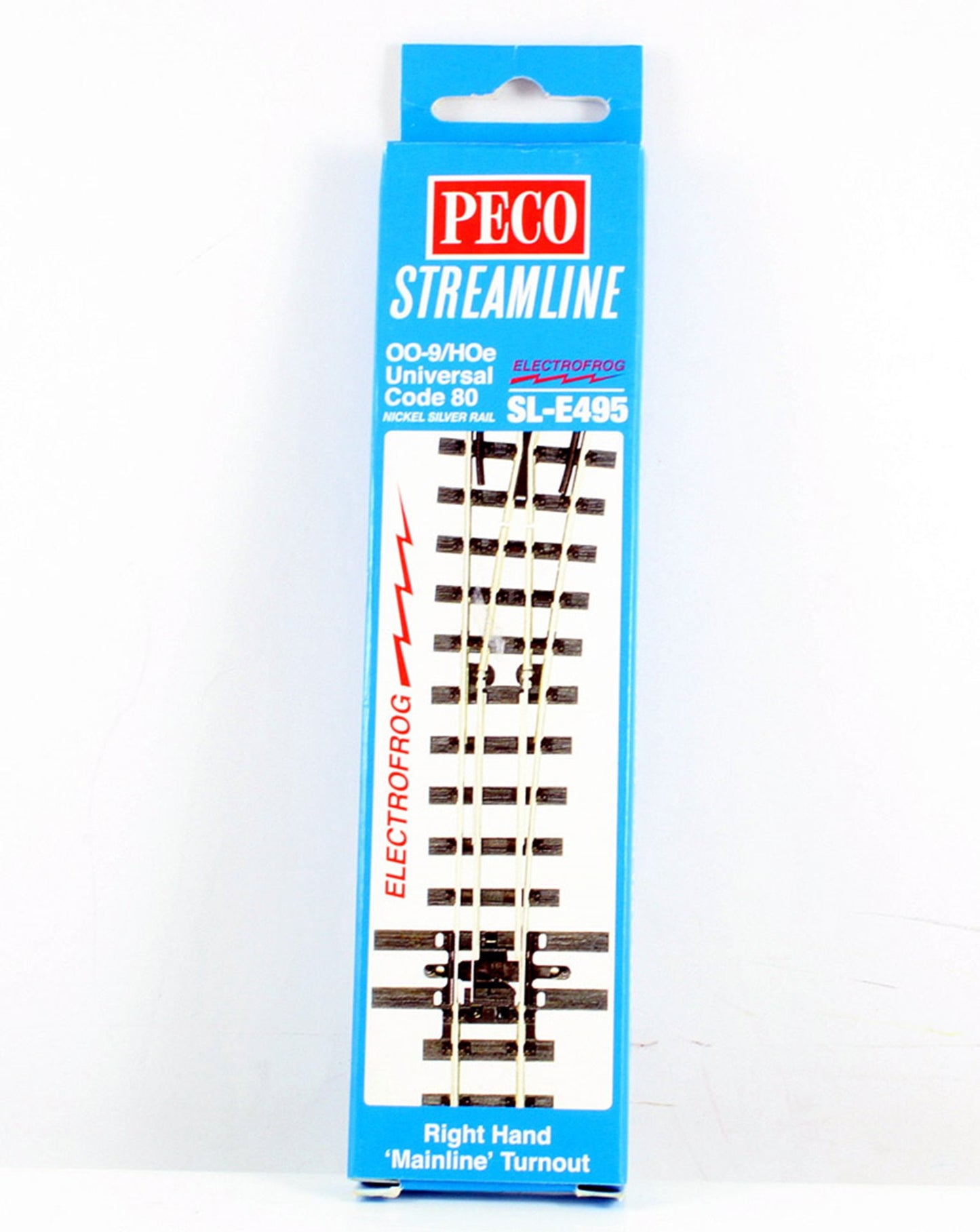Code 80 - OO9/HOe Right Hand 'Mainline' Turnout Electrofrog