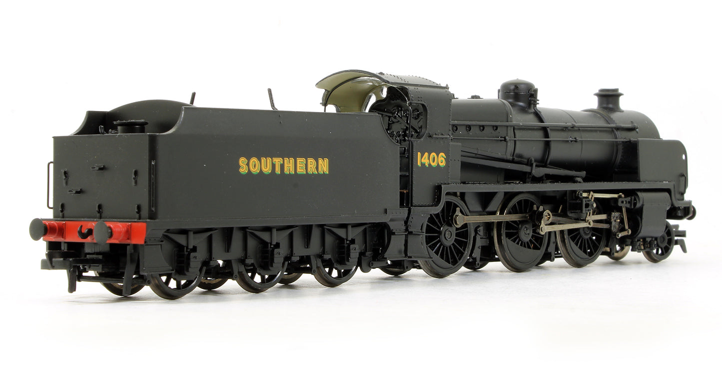 Pre-Owned 32-166 N Class 1406 Southern Black Steam Locomotive - DCC Fitted