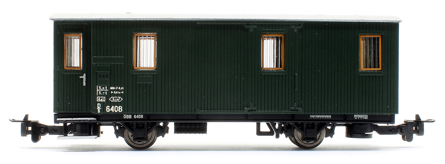 2-axle baggage car D/s 6408, green