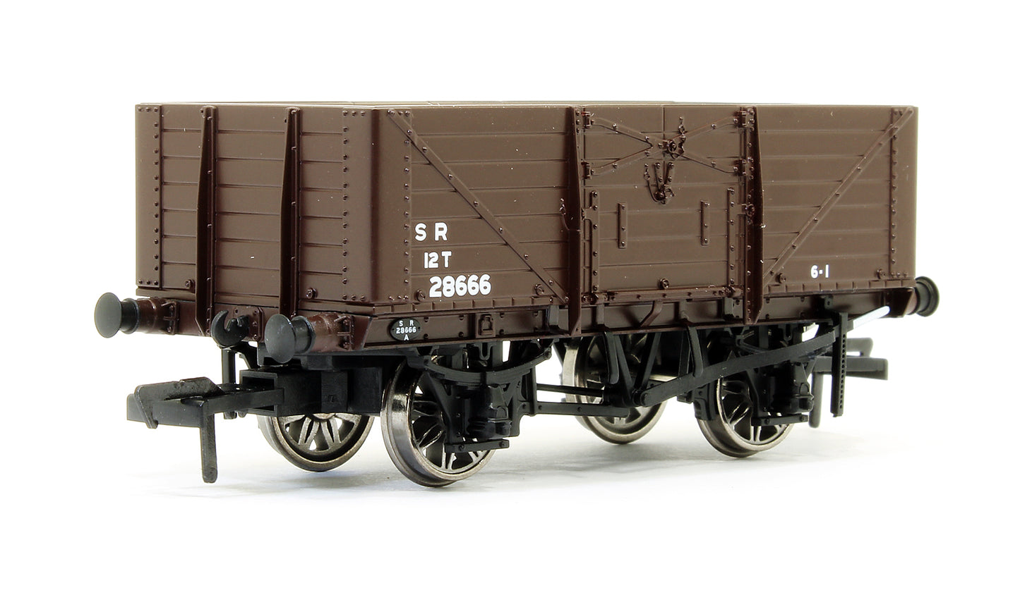 SECR 1355 7 plank Open Wagon - SR brown (post-1936) #28666