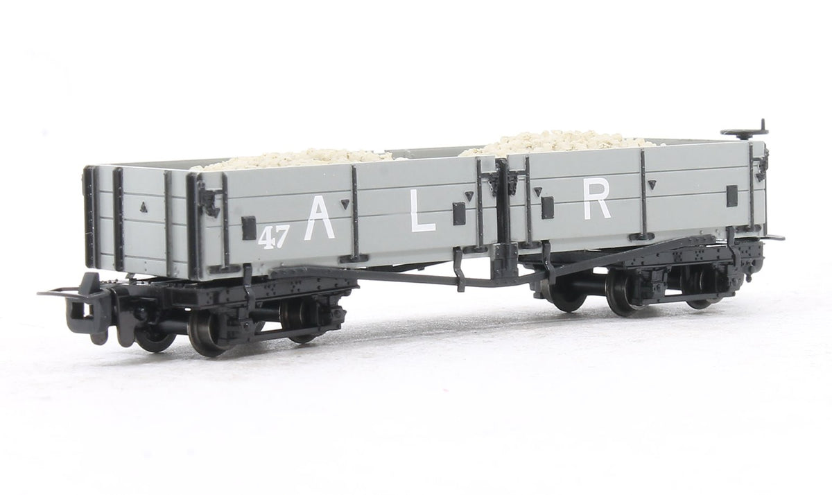 Pre-Owned Open Bogie Wagon Ashover L. R. Grey No.47 with Load
