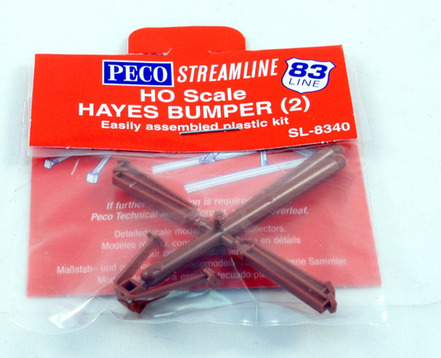 SL8340 - Code 83 - HO Streamline 83' Line Hayes Bumper