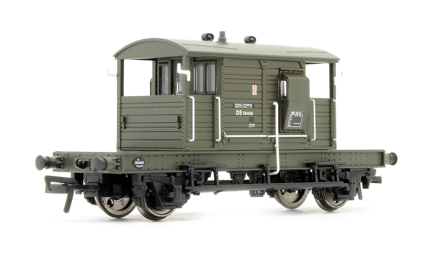 Pre-Owned 38-404 SR Pill Box Brake Van BR Departmental Olive Green