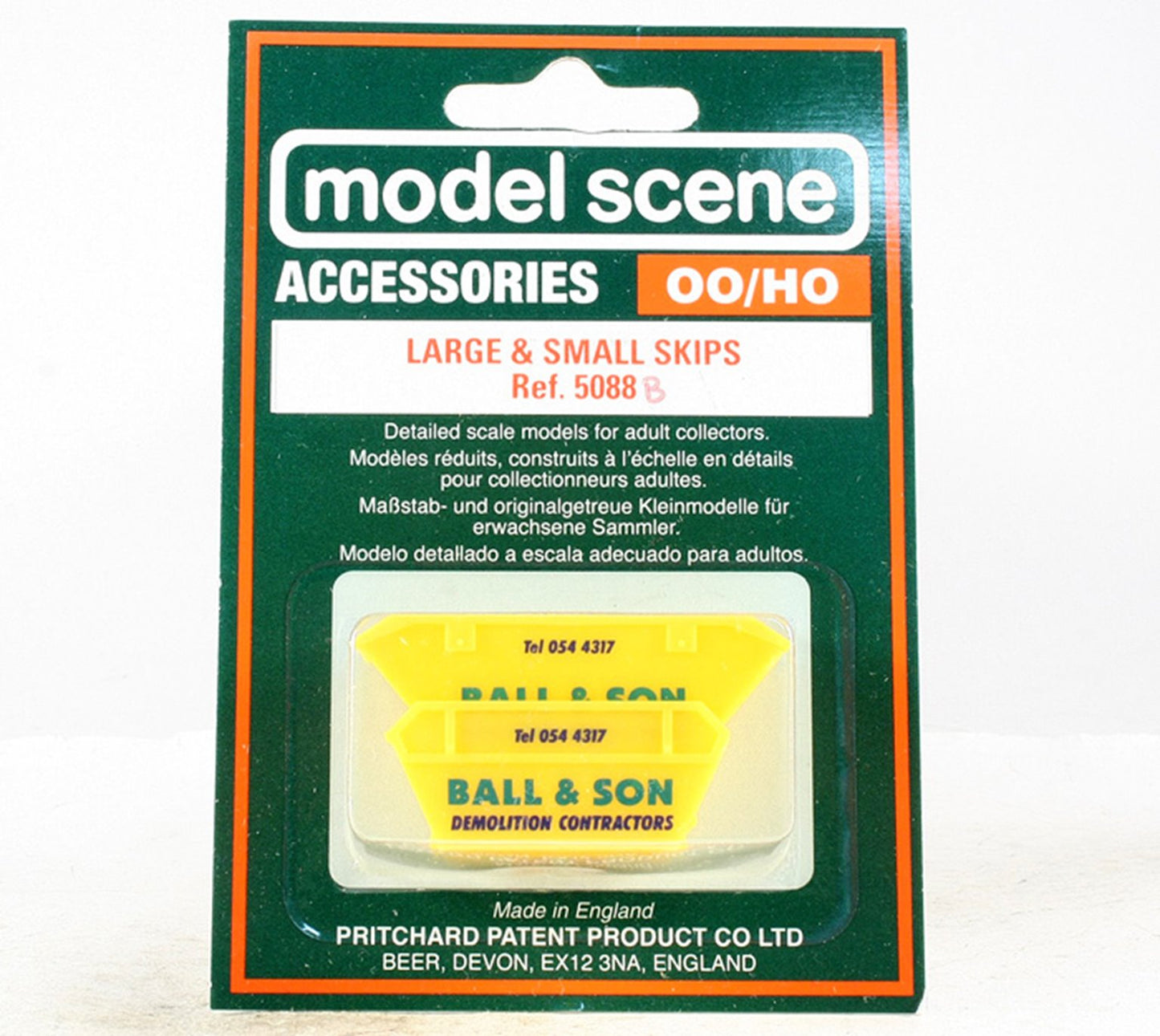 Modelscene 5088B Skips (large & small), 'Ball & Son'