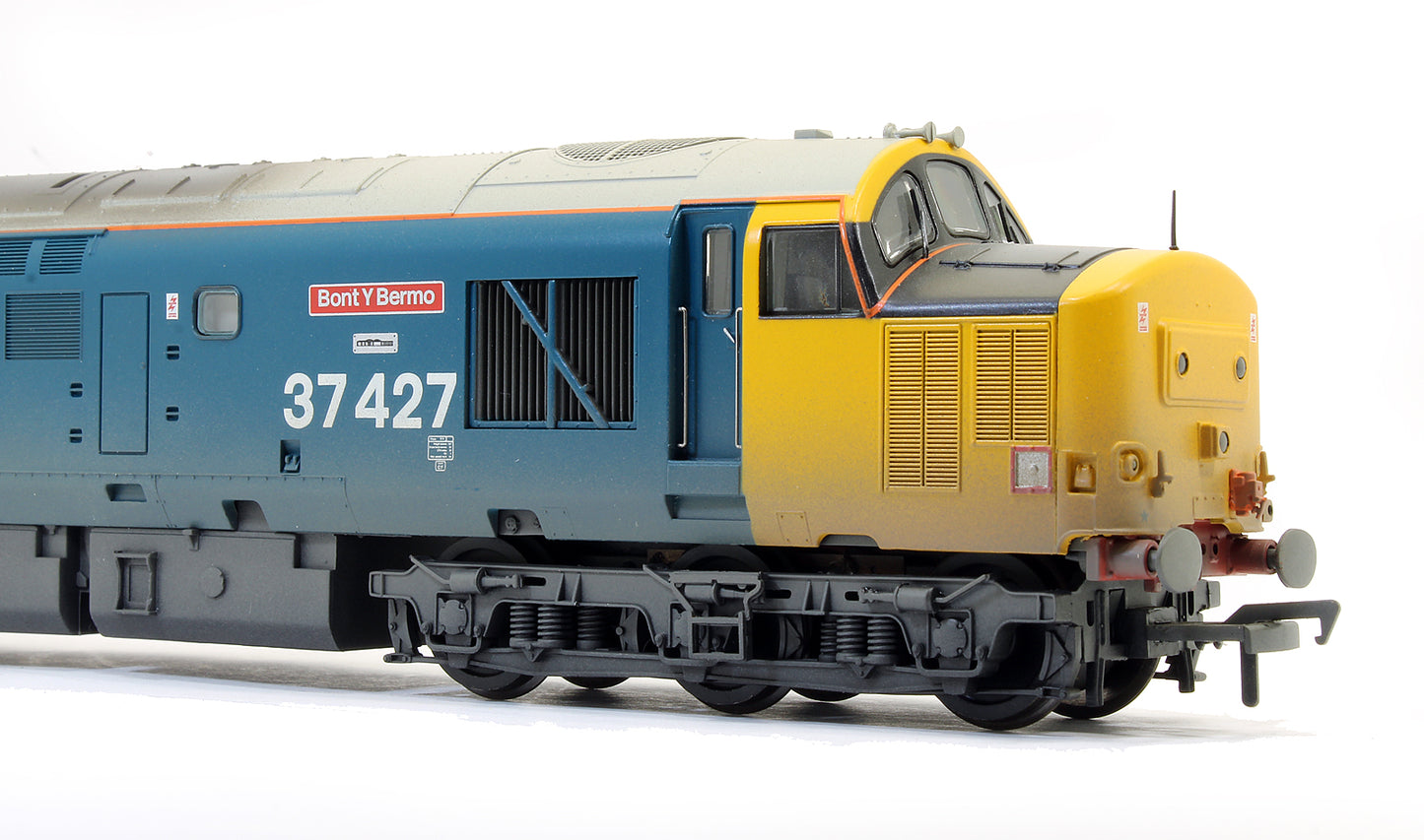 Pre-Owned 32-388 Class 37 Diesel 37427 'Bont Y Bermo' BR Blue Large Logo (Weathered)